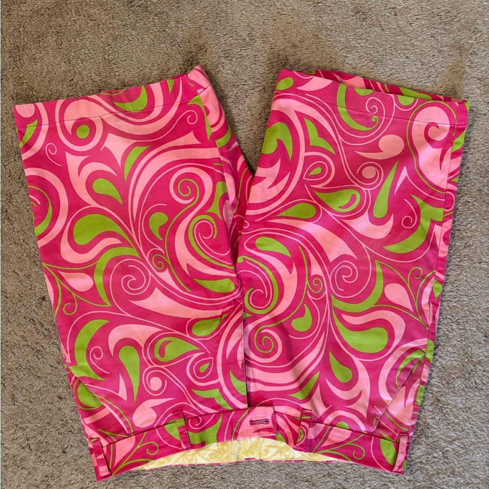 Vibrant Pink and Green Men's Shorts